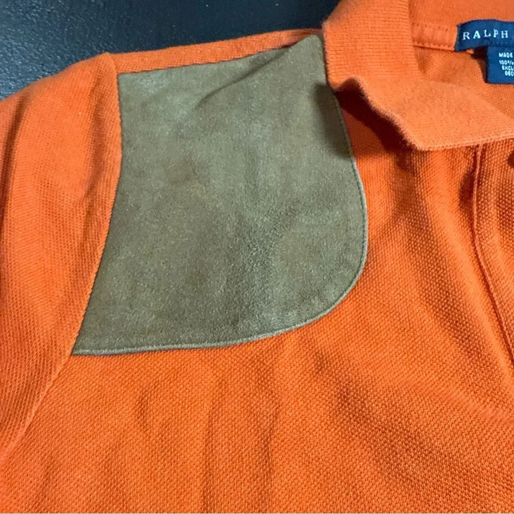 Polo Ralph Lauren Boys Polo Medium Big Pony Cotton Mesh Orang Short Sleeve Shirt